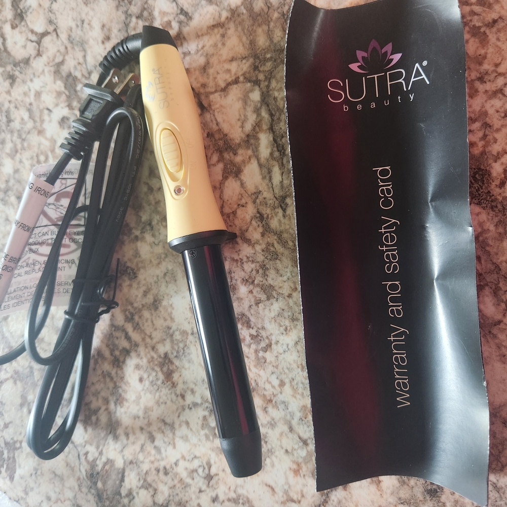 Sutra Mini Ceramic Curling Iron in Yellow